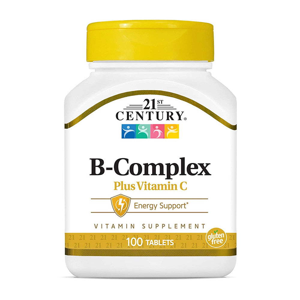 21st Century Natural B Complex with Vitamin C Caplets, 100 Ea